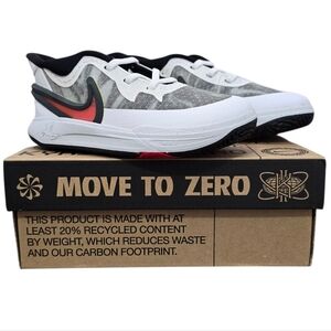 Nike Kyrie 8 TD Kyrie Irving White University Red Black Basketball Kids Size 8C